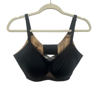 Honeylove Silhouette Bra Black Sand Wireless Support Shapewear Size XL 38D 38DD
